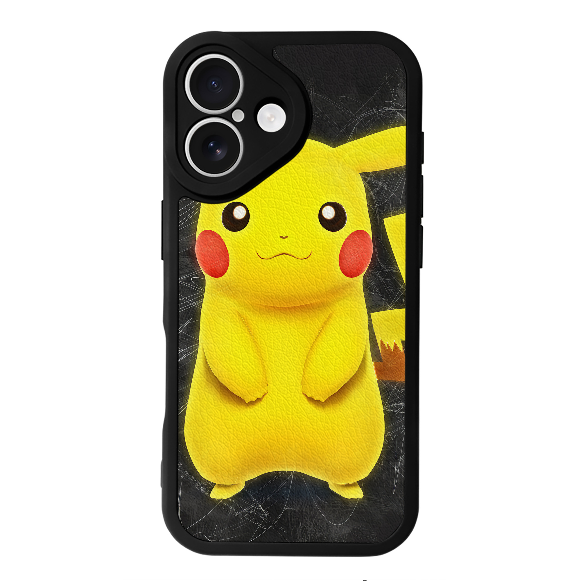 （画像用） ポケットモンスター Pokémon 【iPhone 16シリーズ対応】シリコンスマホケース（レザー調） 材質：シリコン